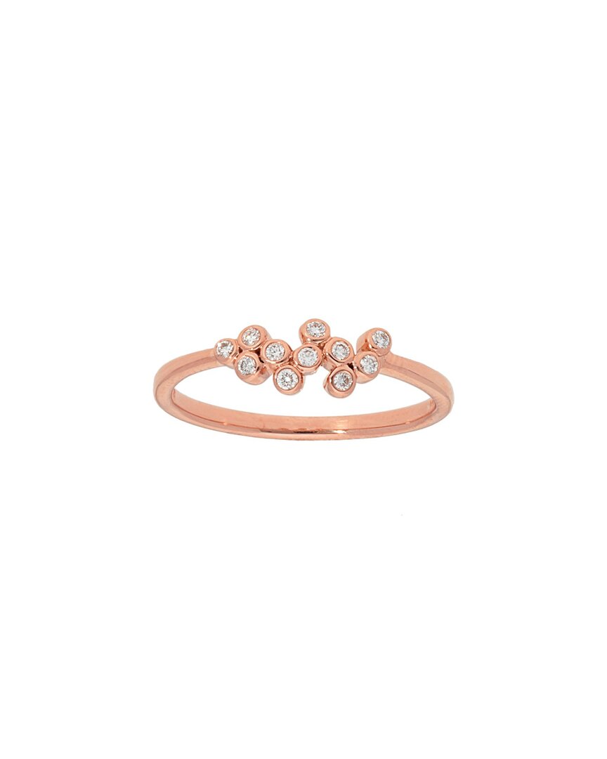 Nephora 14k Rose Gold 0.09 Ct. Tw. Diamond Ring