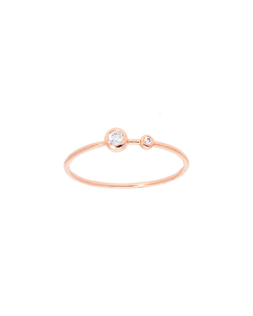 Nephora 14k Rose Gold Diamond Ring