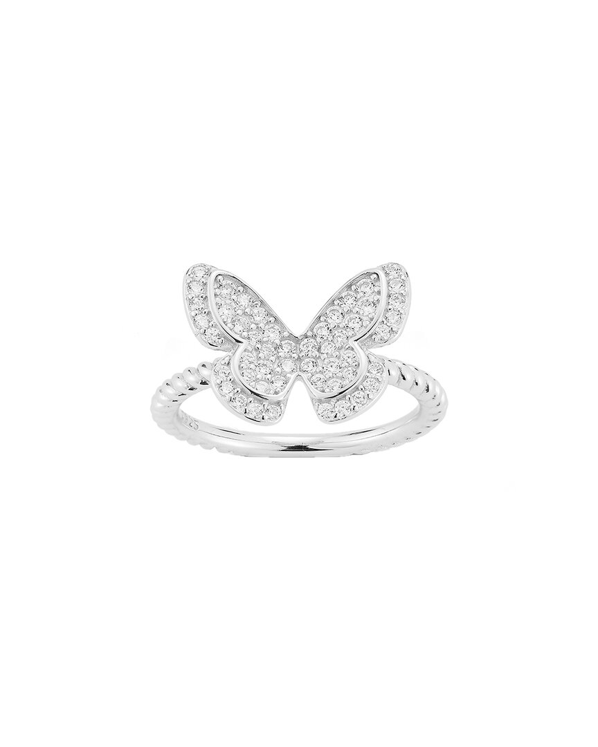 Glaze Jewelry Silver CZ Butterfly Ring