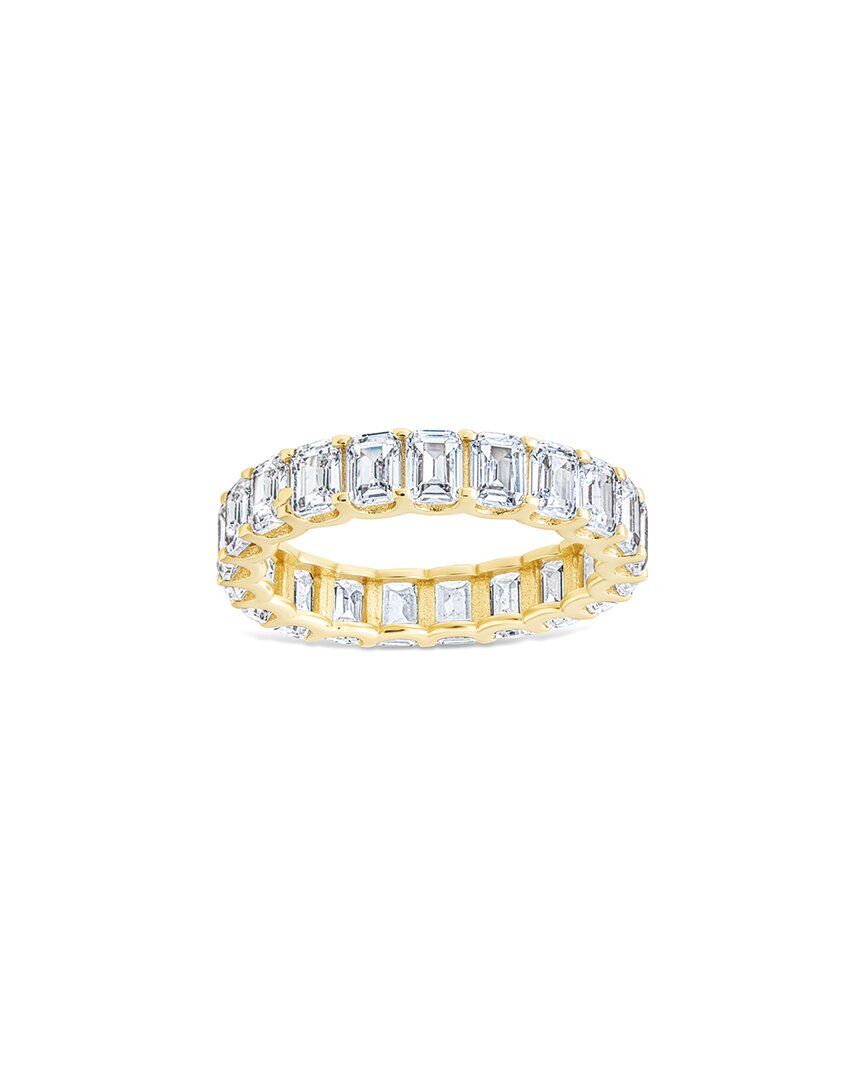 Sterling Forever 14k Over Silver Cz Rio Baguette Ring