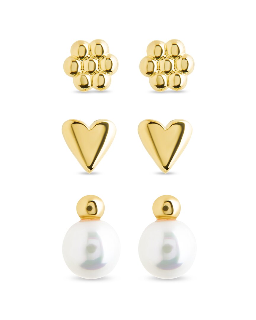 Sterling Forever 14k Over Silver 9.5mmmm Pearl Irene Pearl