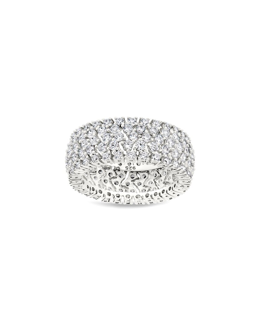 Sterling Forever Silver Cz Yvonne Stacking Ring
