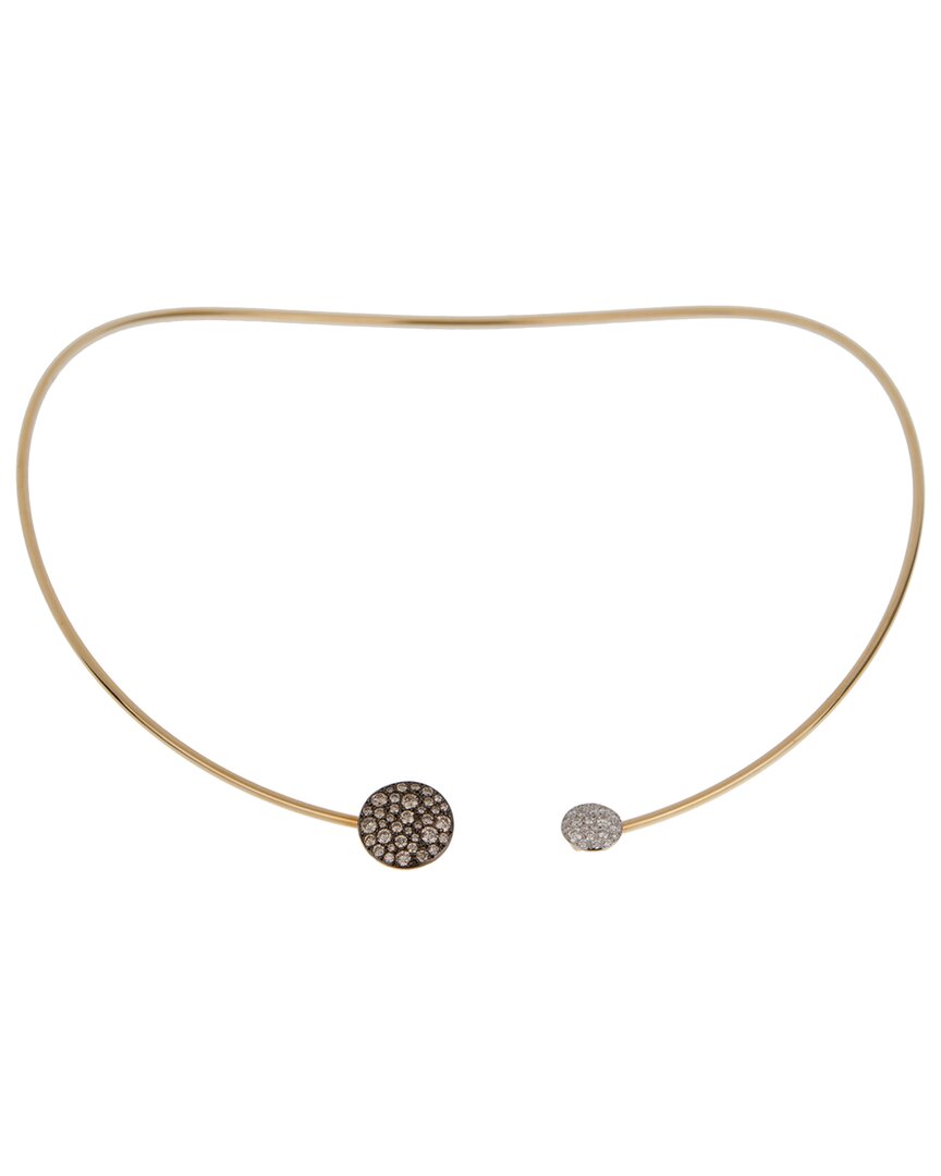 Pomellato Sabbia Choker Brown & White 18k Rose Gol