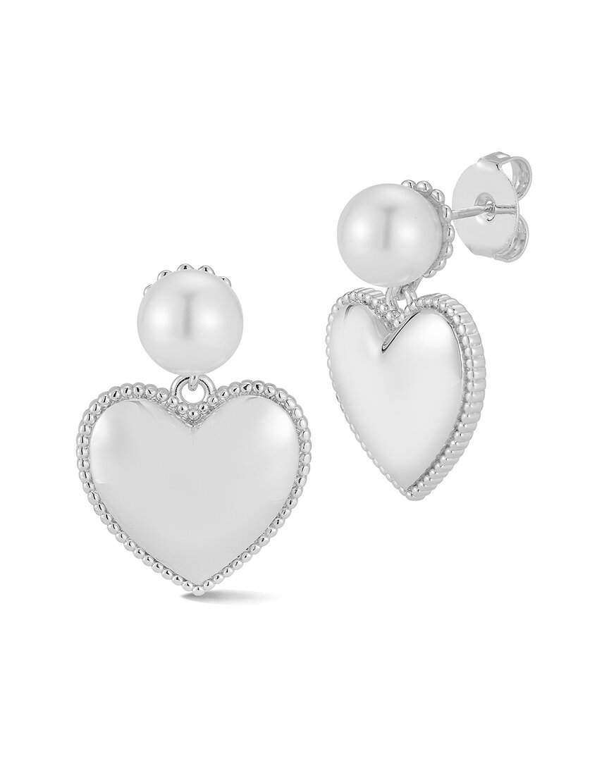 Chloe & Madison Chloe And Madison Plated Heart Earrings