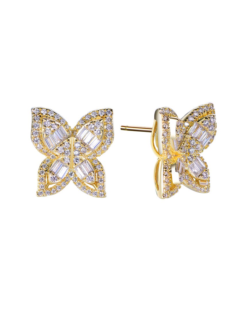 Suzy Levian Cz Jewelry Suzy Levian Silver Cz Multi-cut Butterfly Earrings
