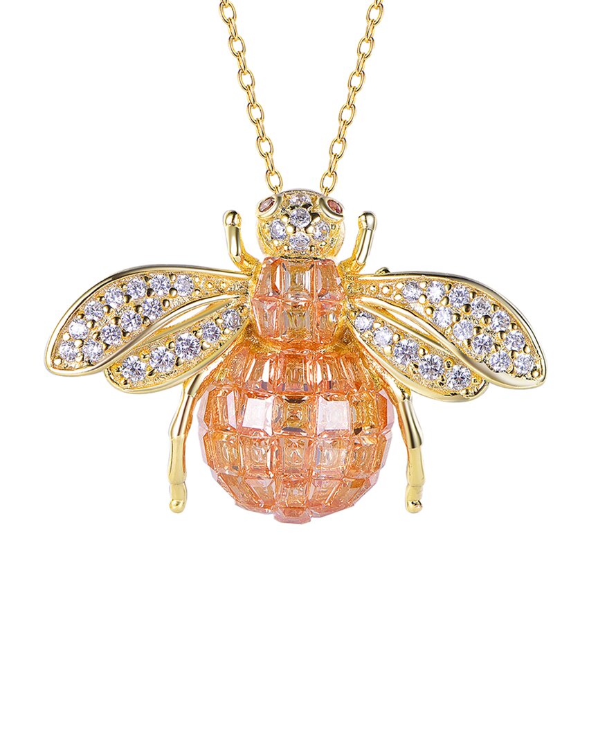 Suzy Levian Cz Jewelry Suzy Levian Silver Cz Bumble Bee Necklace