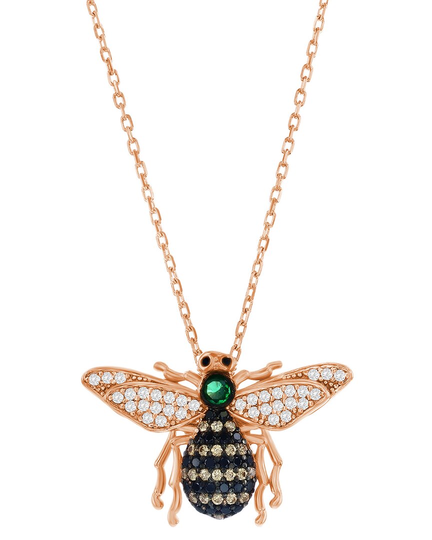 Suzy Levian Cz Jewelry Suzy Levian Silver Cz Bumble Bee Necklace