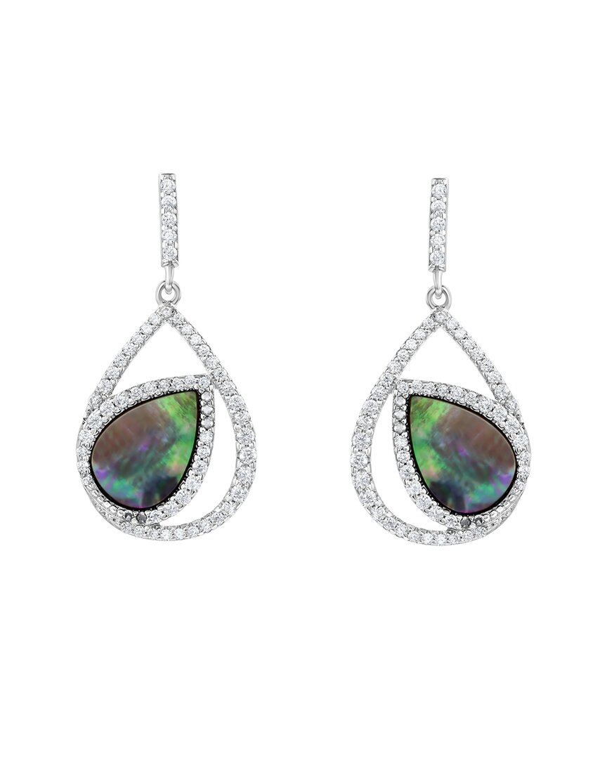 Suzy Levian Cz Jewelry Suzy Levian Silver Cz Dangle Earrings In Metallic