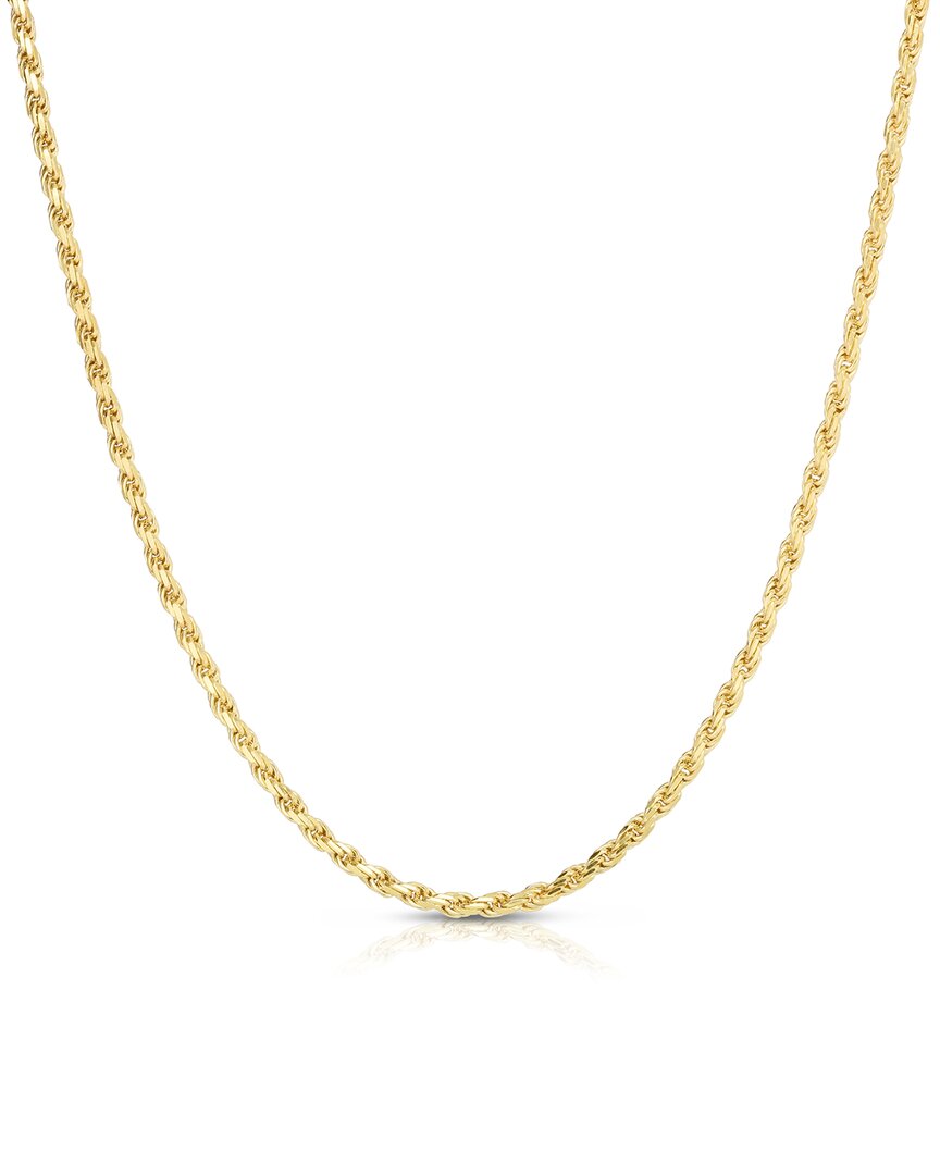 Glaze Jewelry Gold Over Silver Rope Chain Necklace