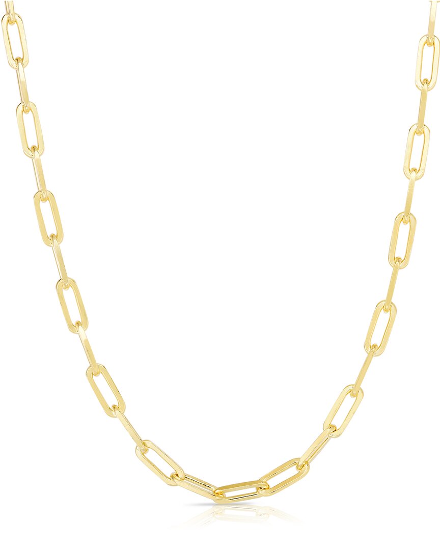 Glaze Jewelry Gold Over Silver Paperclip Chain Necklace