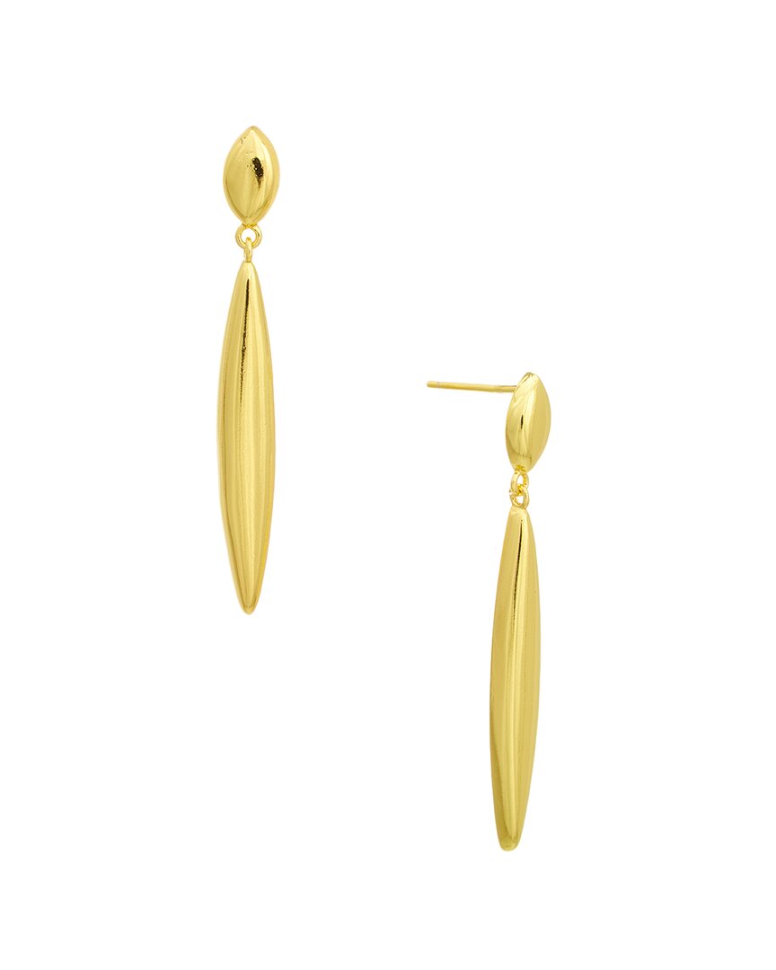 Kenneth Jay Lane Plated Dangle Earrings In Gold