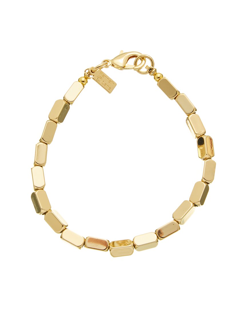 Kenneth Jay Lane Plated Chain Bracelet In Gold