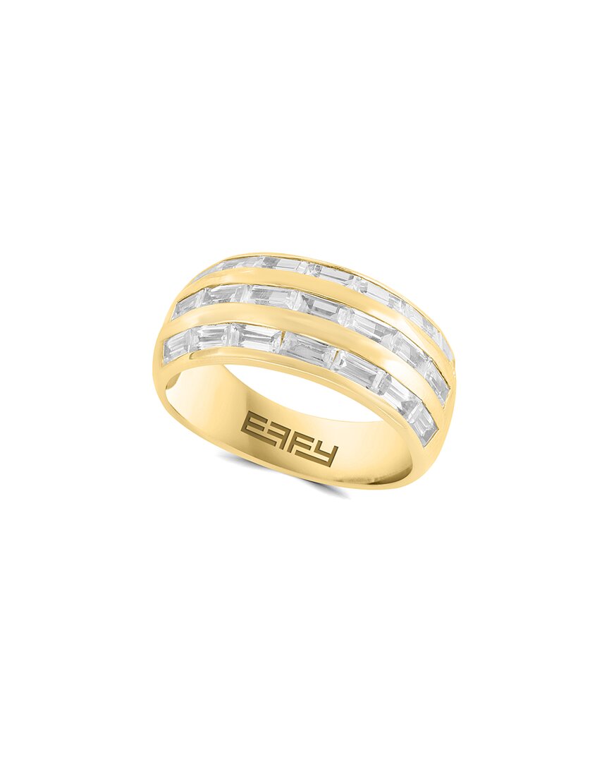 Effy Fine Jewelry Plated Silver 3.09 Ct. Tw. Zircon Ring