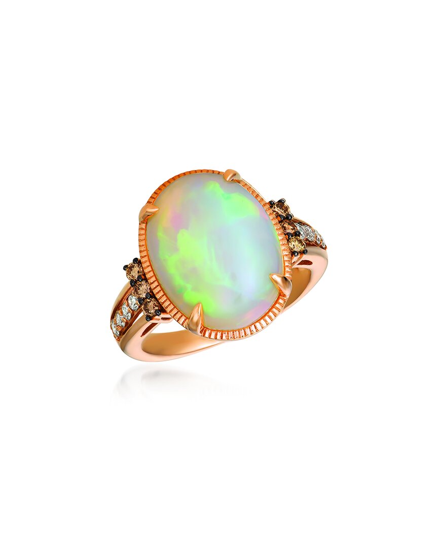 Le Vian Creme Brulee 14k Strawberry Gold 5.81 Ct. Tw. Diamond & Opal Ring
