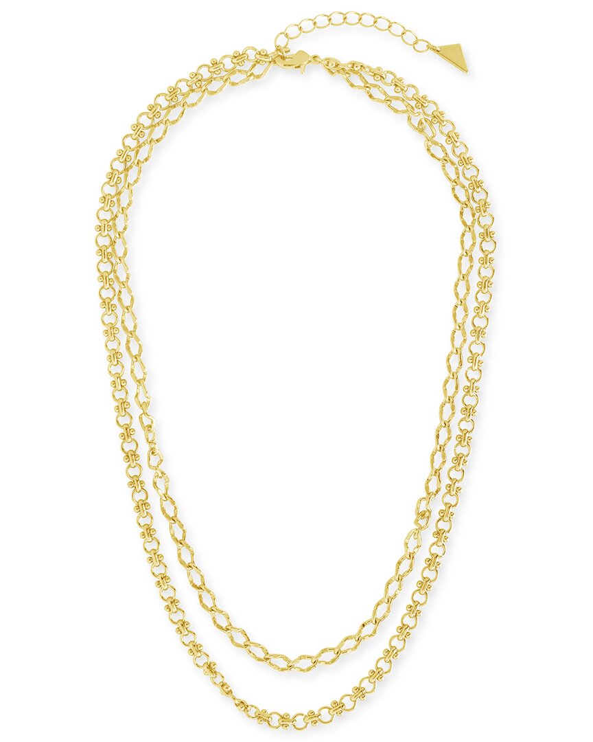 Shop Sterling Forever 14k Plated Selena Layered Chain Necklace