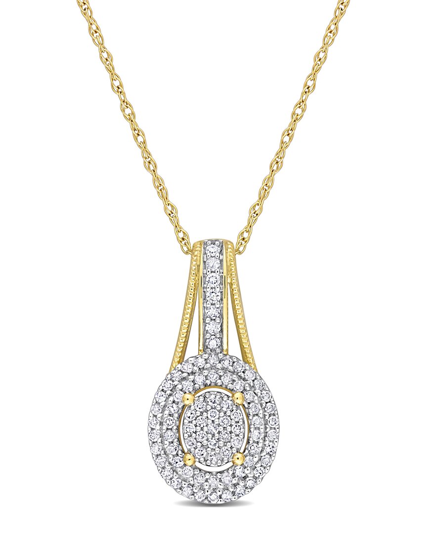 Rina Limor 10k 0.25 Ct. Tw. Diamond Pendant Necklace