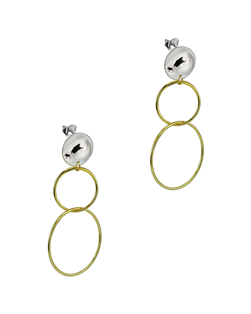 Argento Vivo 18k Over Silver Drop Earrings