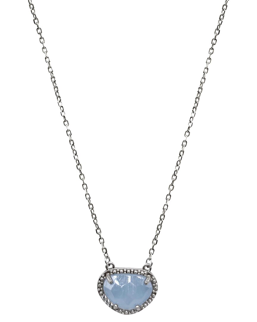 Adornia Fine Jewelry Silver 2.00 Ct. Tw. Aquamarine March Birthstone Necklace