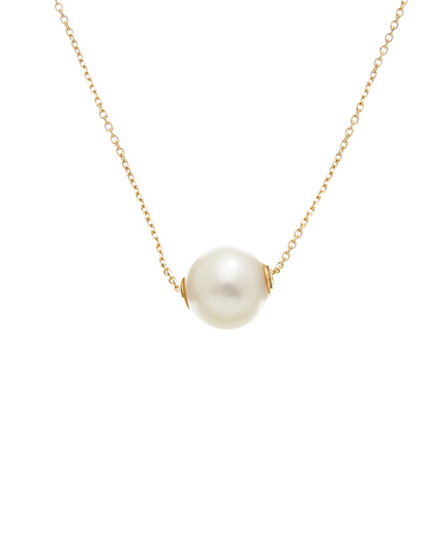 Maitre De Diamant 18k 9mm Pearl Necklace In Gold