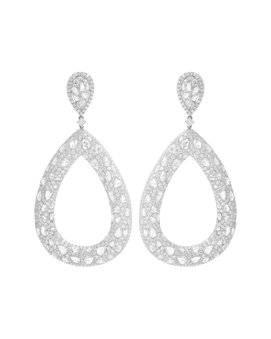 Diana M. Fine Jewelry 18k 17.97 Ct. Tw. Diamond Earrings