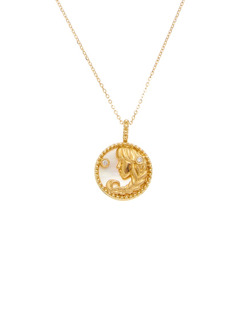 Maitre De Diamant 18k 0.02 Ct. Tw. Diamond Necklace
