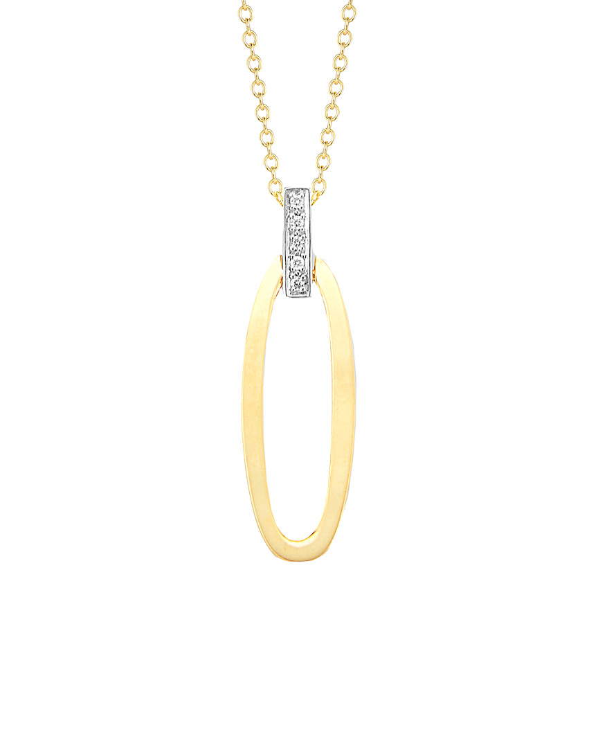 I. Reiss 14k 0.05 Ct. Tw. Diamond Pendant Necklace