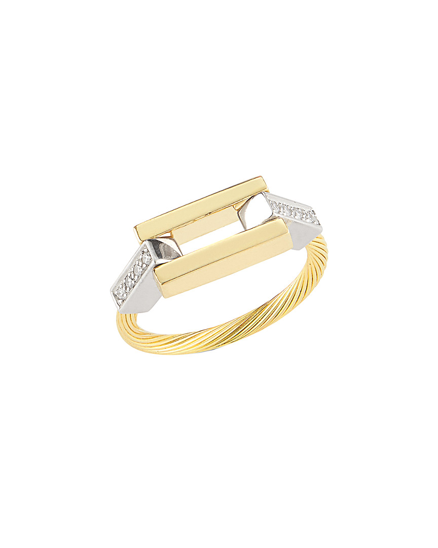 I. Reiss 14k Diamond Wire Ring