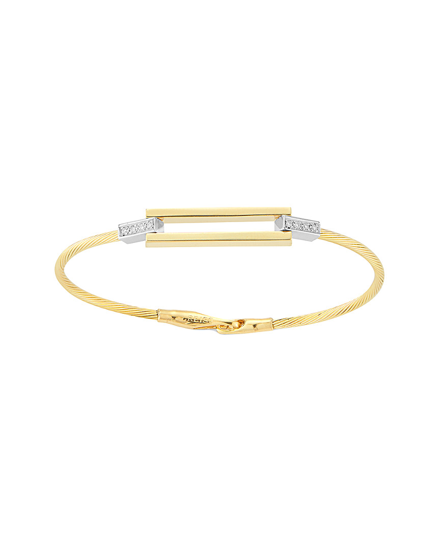 I. Reiss 14k Diamond Wire Bracelet