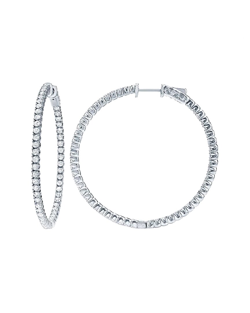 DIANA M. DIANA M. FINE JEWELRY 18K 3.80 CT. TW. DIAMOND HOOPS