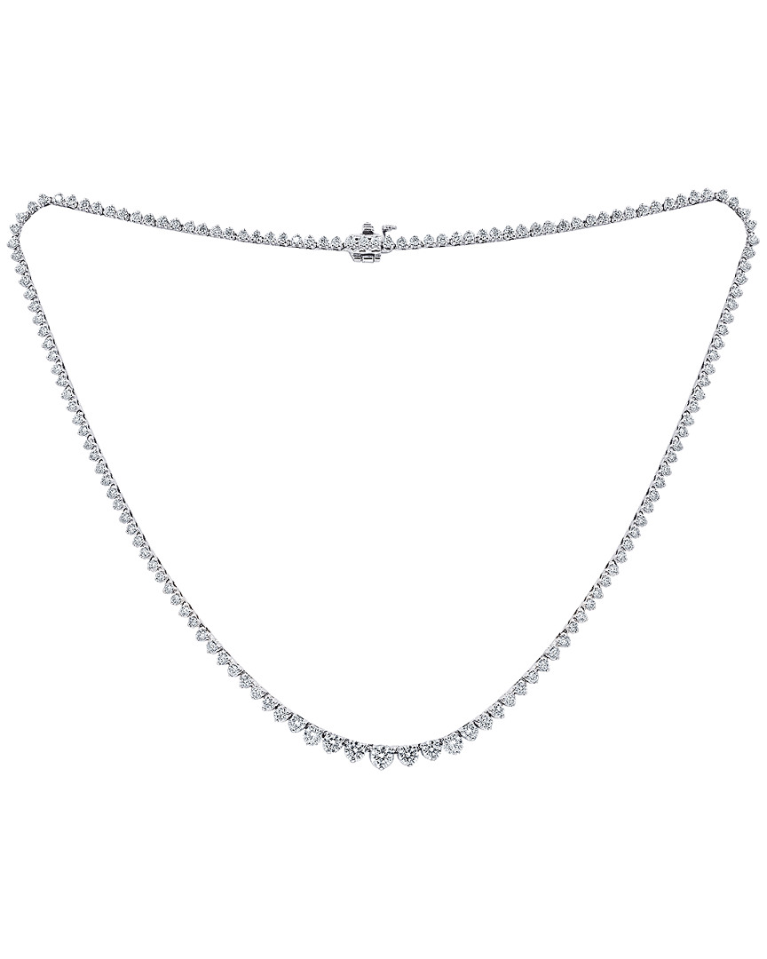 Diana M. Fine Jewelry 18k 8.21 Ct. Tw. Diamond Tennis Necklace