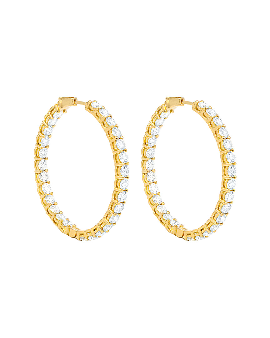 Diana M. Fine Jewelry 18k 10.30 Ct. Tw. Diamond Hoops