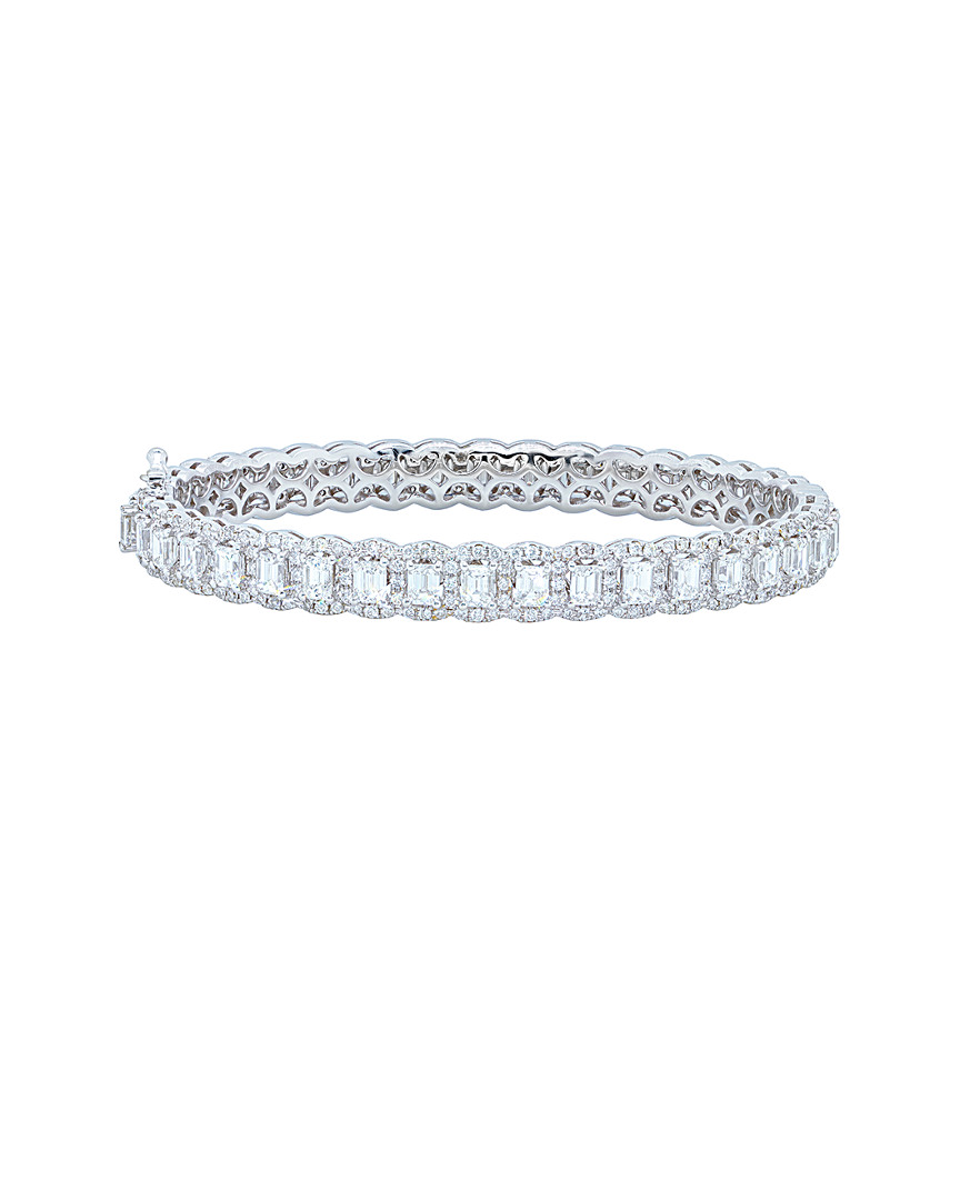 Diana M. Fine Jewelry 18k 10.20 Ct. Tw. Diamond Bangle
