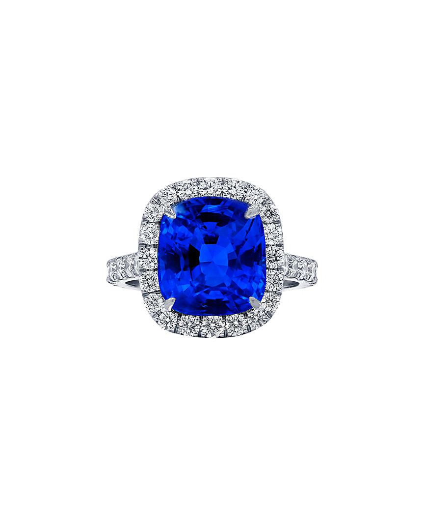 Diana M. Fine Jewelry Platinum 6.74 ct. tw. Diamond & Sapphire Ring