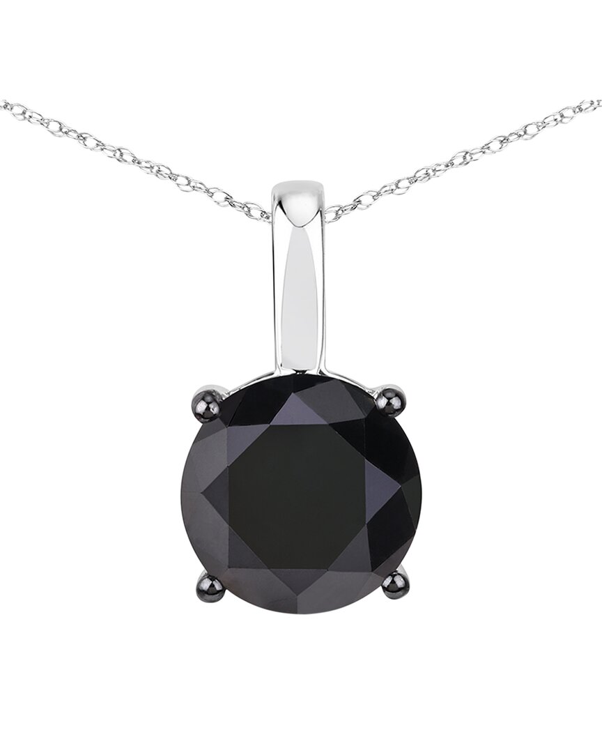 Shop Diana M. Fine Jewelry 14k 3.46 Ct. Tw. Diamond Solitaire Pendant