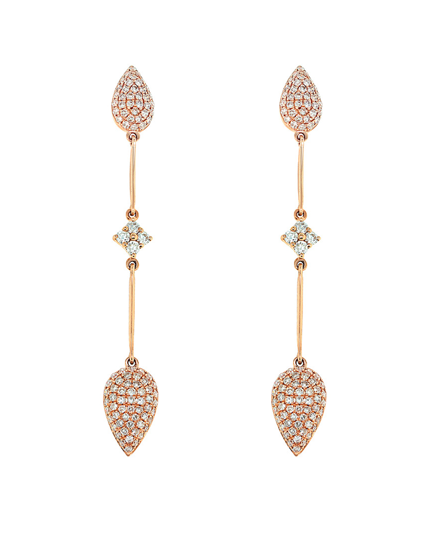 Diana M. Fine Jewelry 14K Rose Gold 0.70 ct. tw. Diamond Earrings