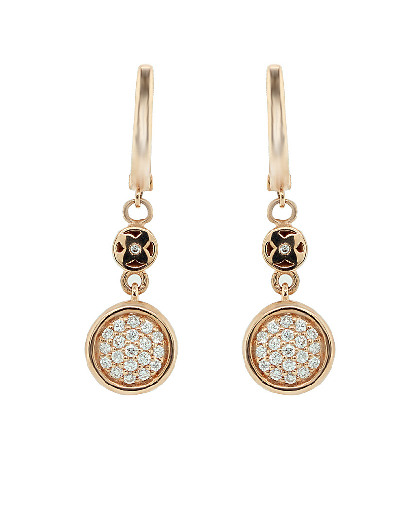 Shop Diana M. Fine Jewelry 18k Rose Gold 0.34 Ct. Tw. Diamond Earrings