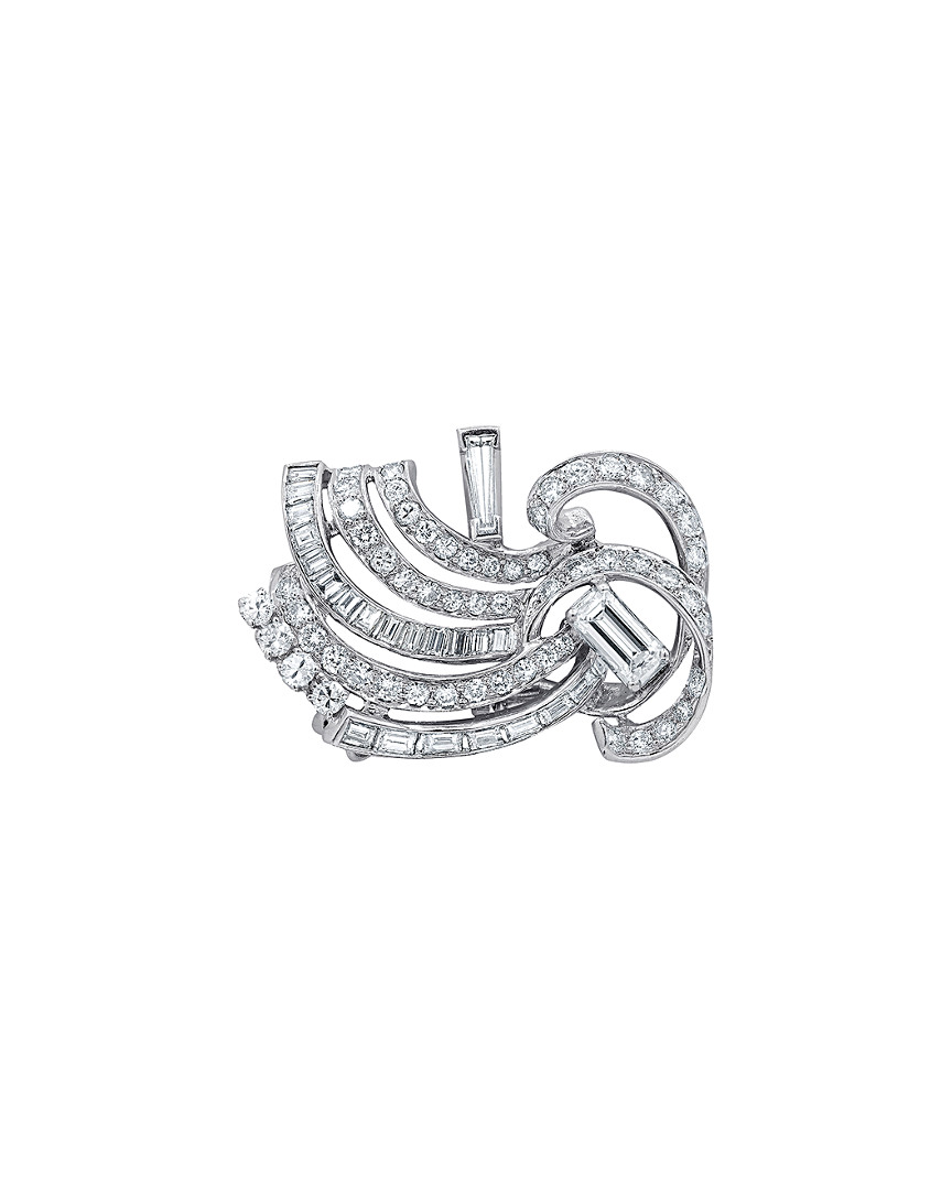 Diana M. Fine Jewelry Platinum 5.15 Ct. Tw. Diamond Brooch
