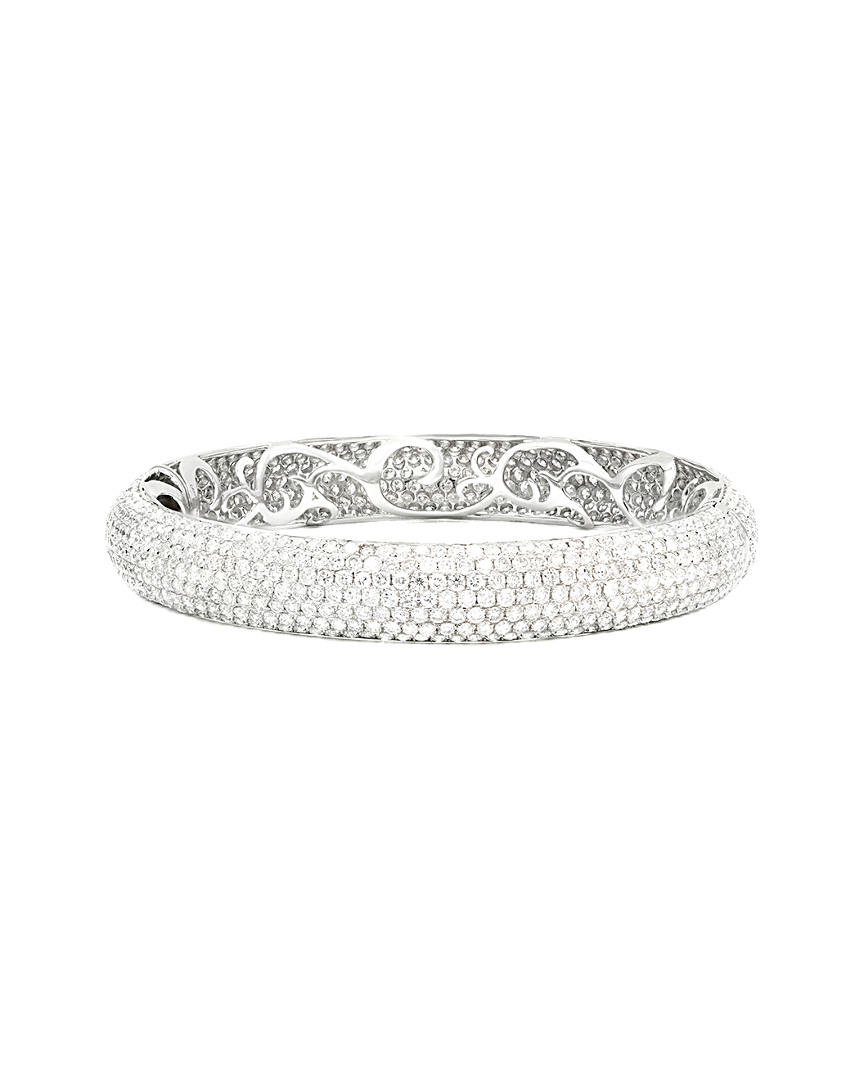 Diana M. Fine Jewelry 18k 17.98 Ct. Tw. Diamond Bangle