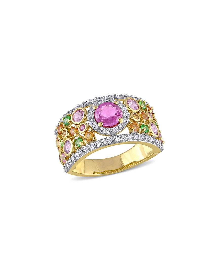 Rina Limor 14k 3.13 Ct. Tw. Diamond & Gemstone Ring
