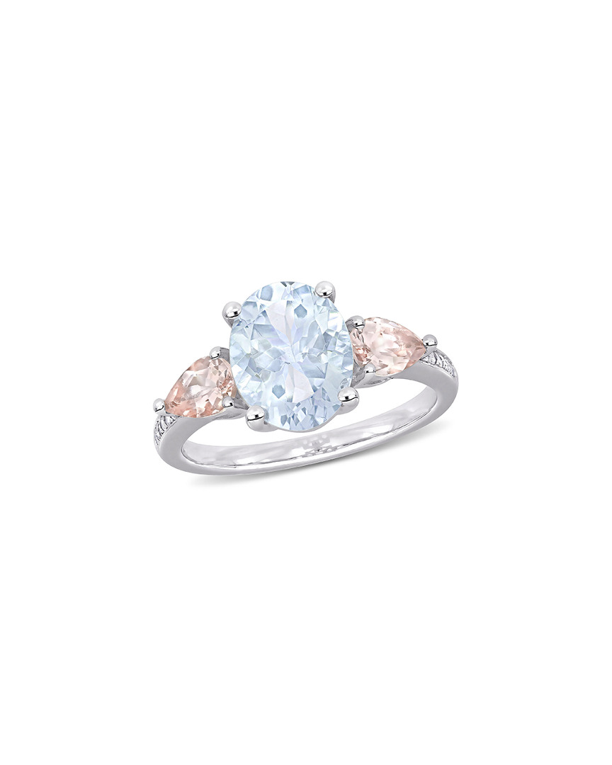 Rina Limor Silver 3.05 Ct. Tw. Diamond & Gemstone Ring