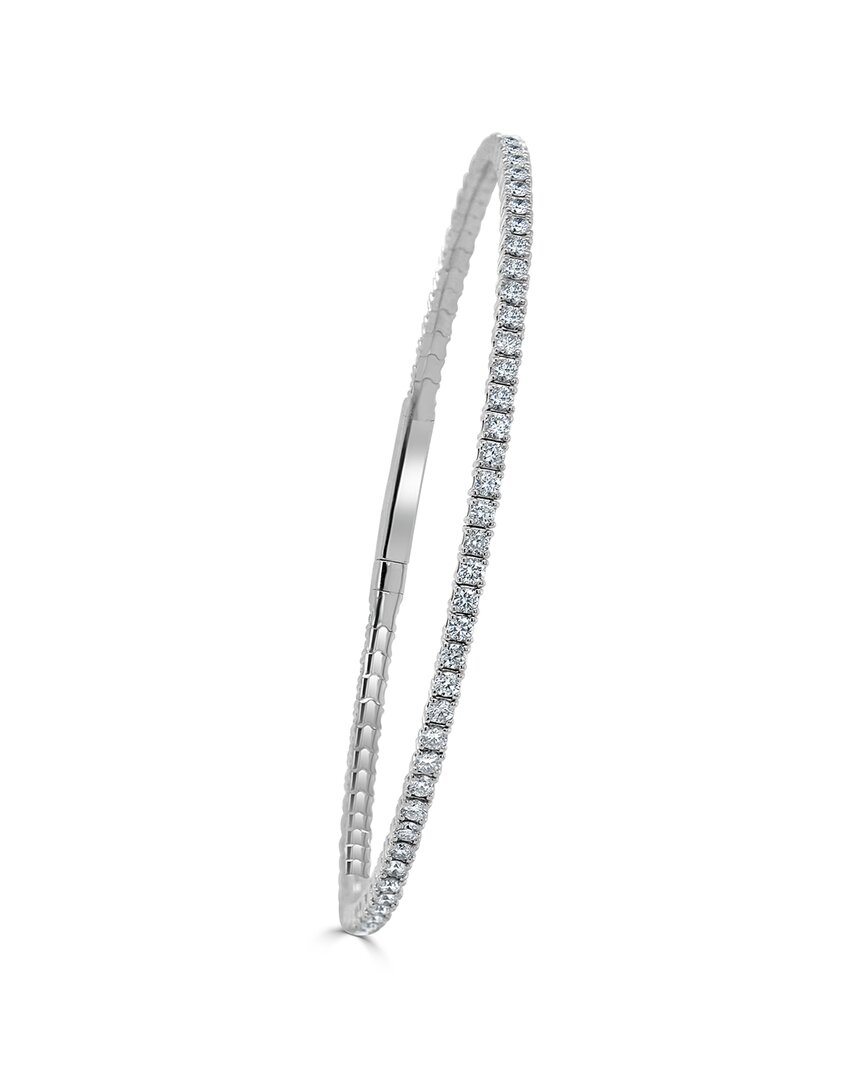 Sabrina Designs 14k 2.08 Ct. Tw. Diamond Flexible Bangle Bracelet