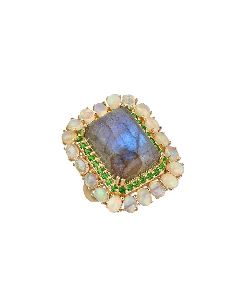 Vermeil 13.78 Ct. Tw. Gemstone Ring