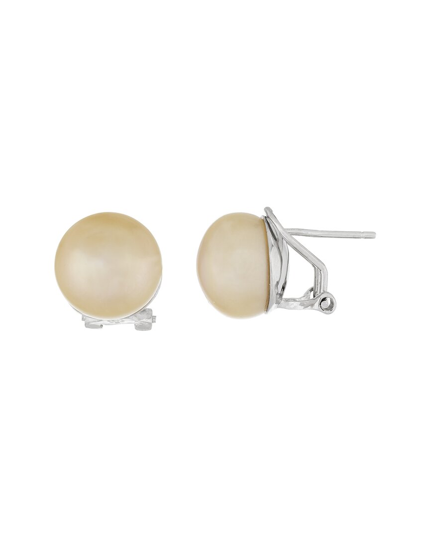 Splendid Pearls Vermeil 11-12mm Pearl Earrings