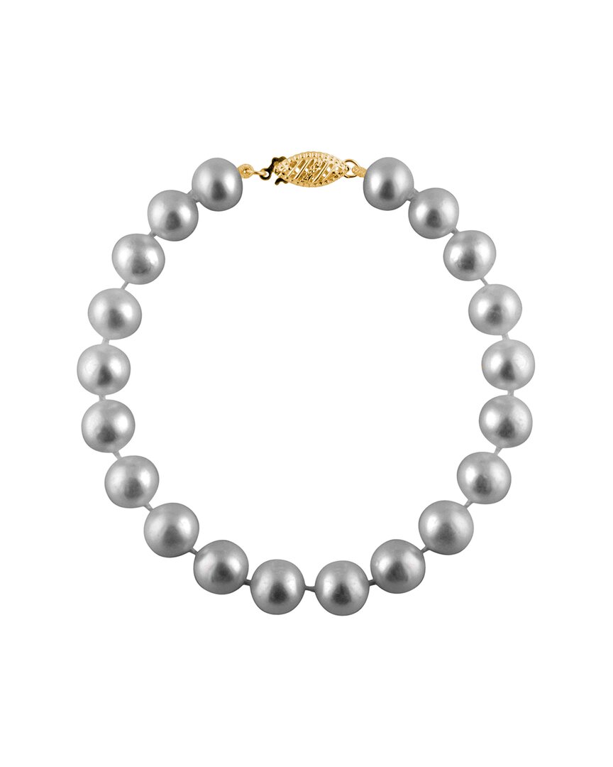 Splendid Pearls 14k 7-8mm Pearl Bracelet