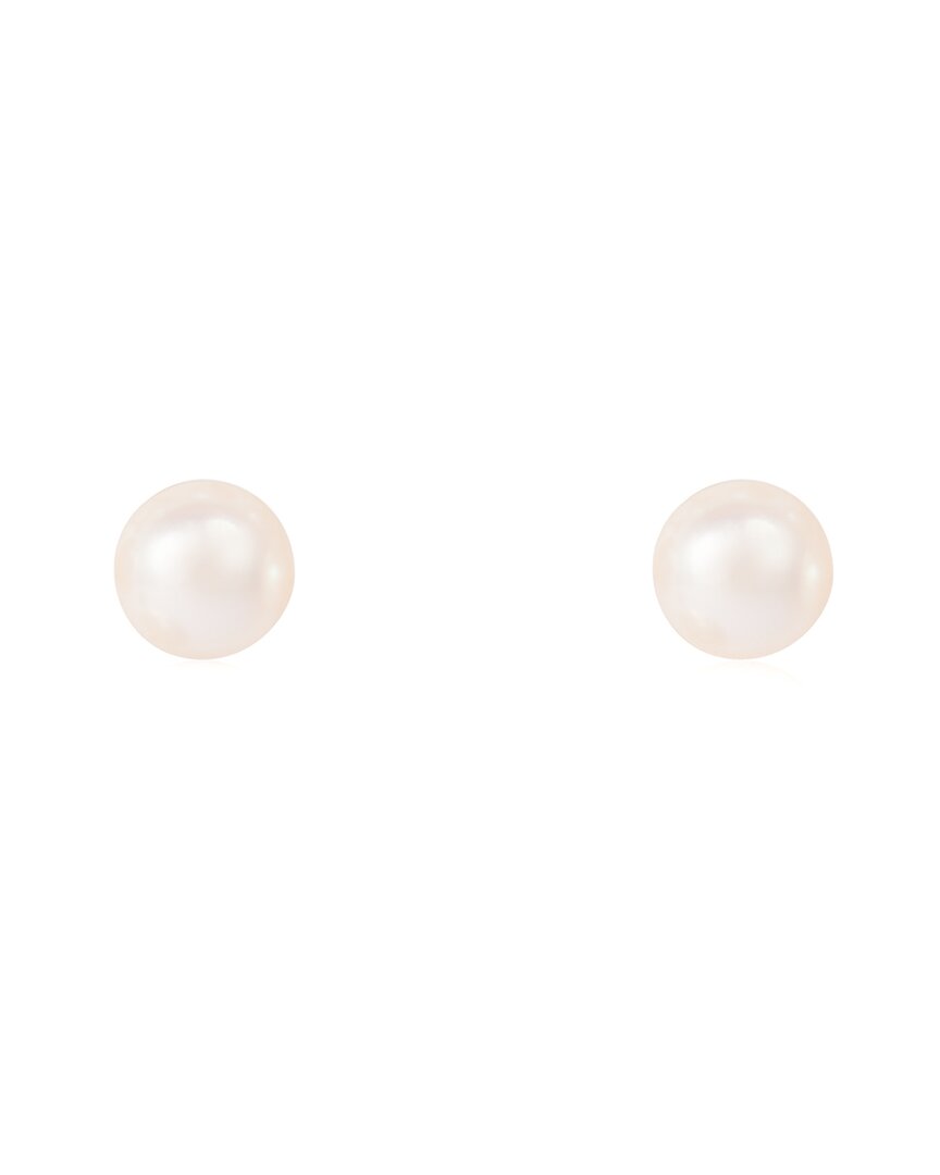 Splendid Pearls 14k 7-8mm Pearl Earrings