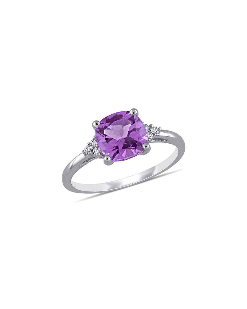 Rina Limor 10k 1.81 Ct. Tw. Diamond & Amethyst Ring