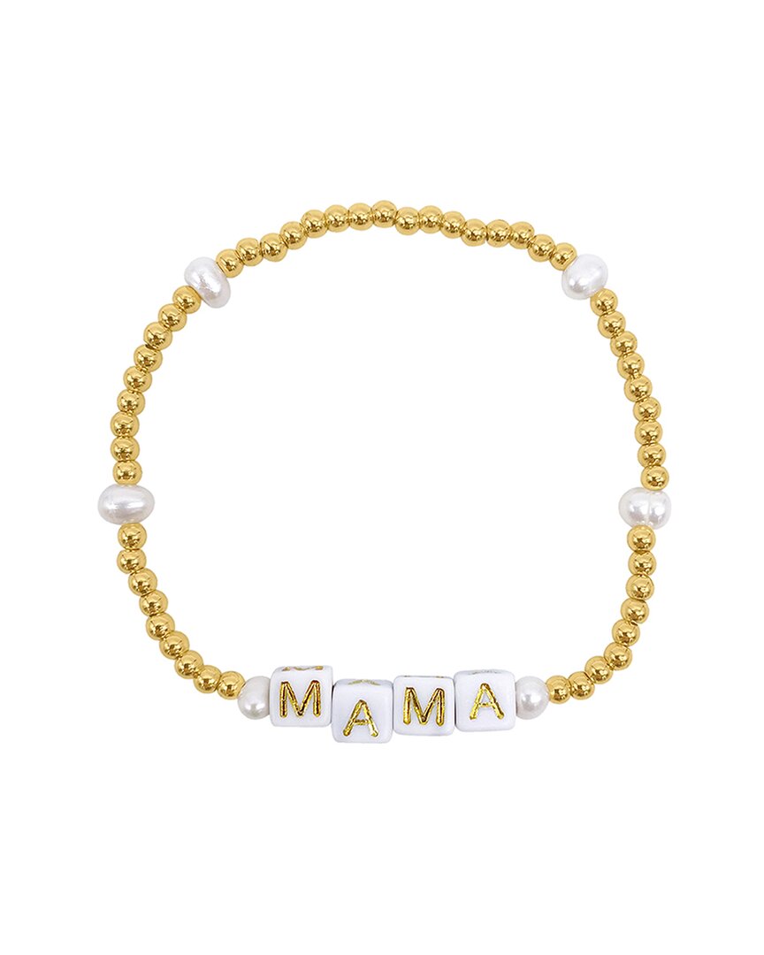 Shop Adornia 14k Plated 3mm Mama Stretch Bracelet