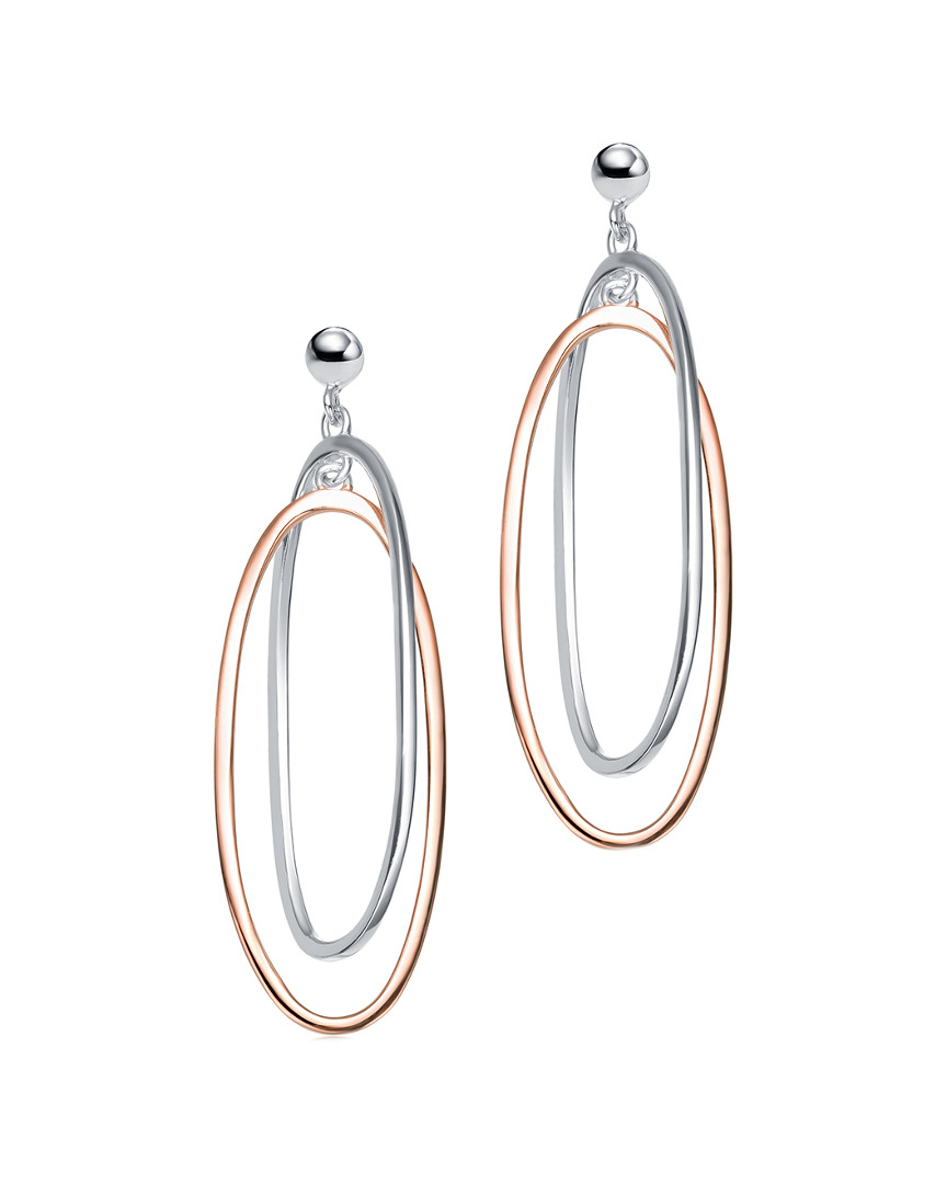 Genevive 18k Rose Gold Vermeil Earrings