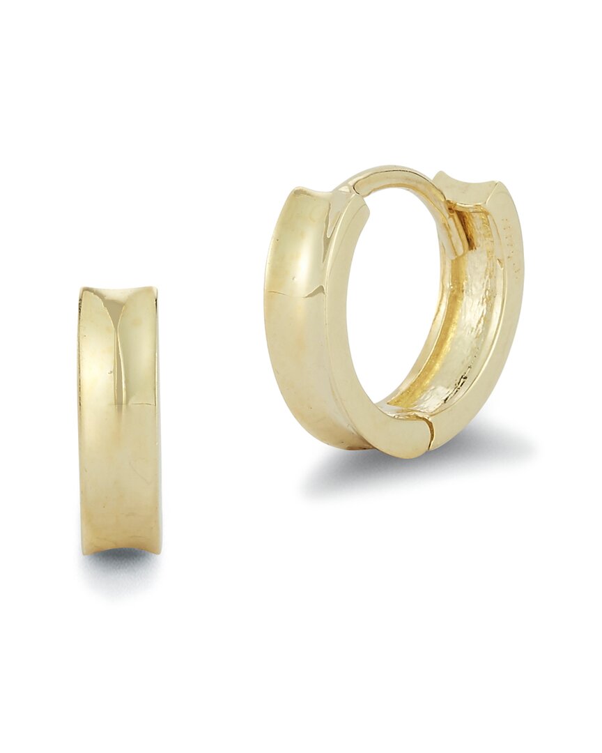 Ember Fine Jewelry 14K Concave Huggie Earrings