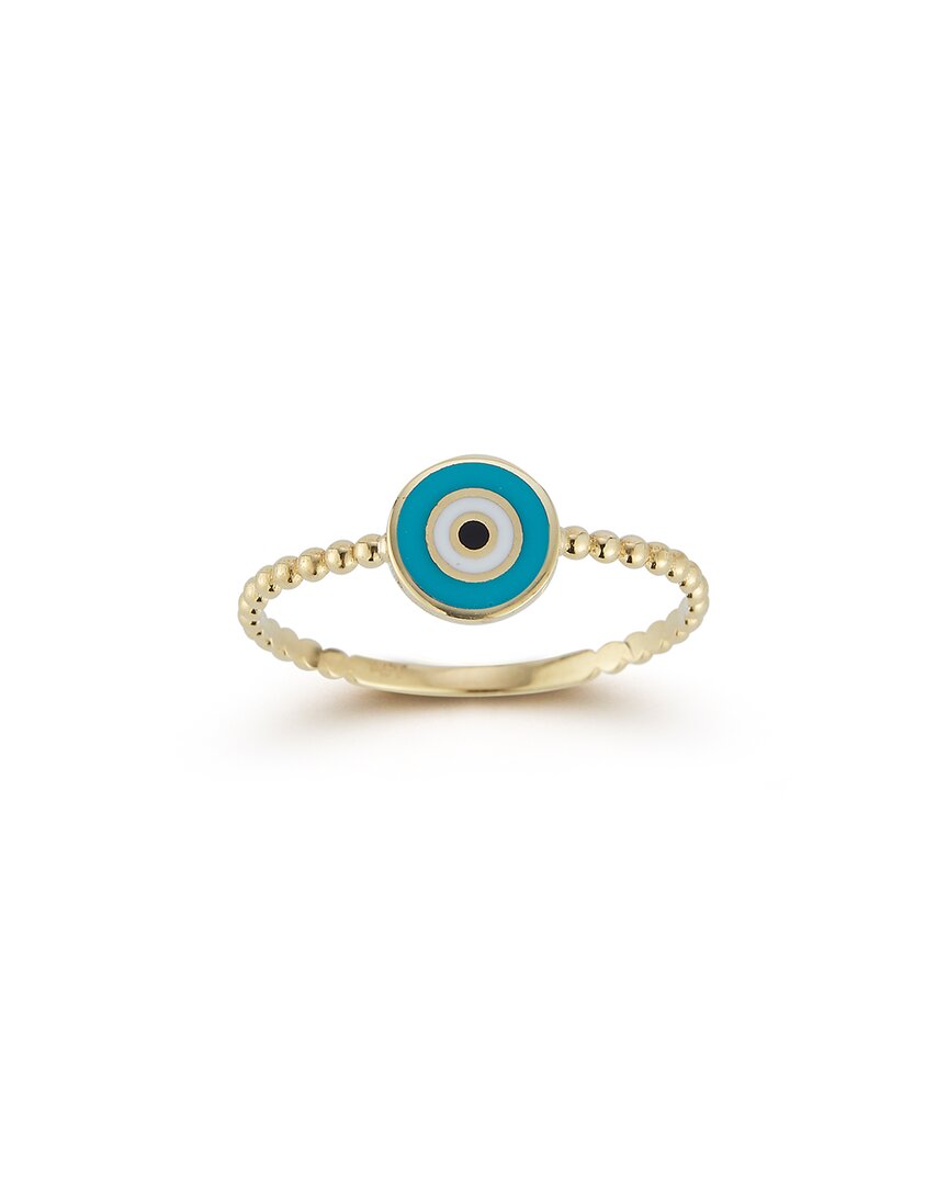 Ember Fine Jewelry 14k Enamel Evil Eye Beaded Ring